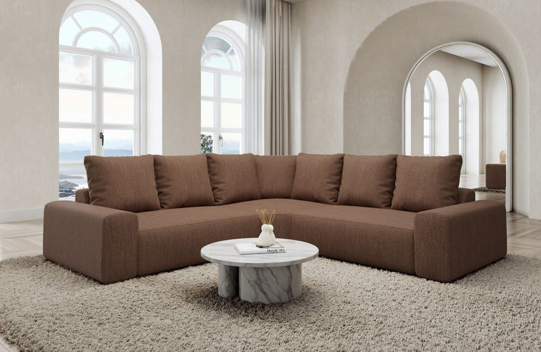 Couch Gomera L-Form in Stoff