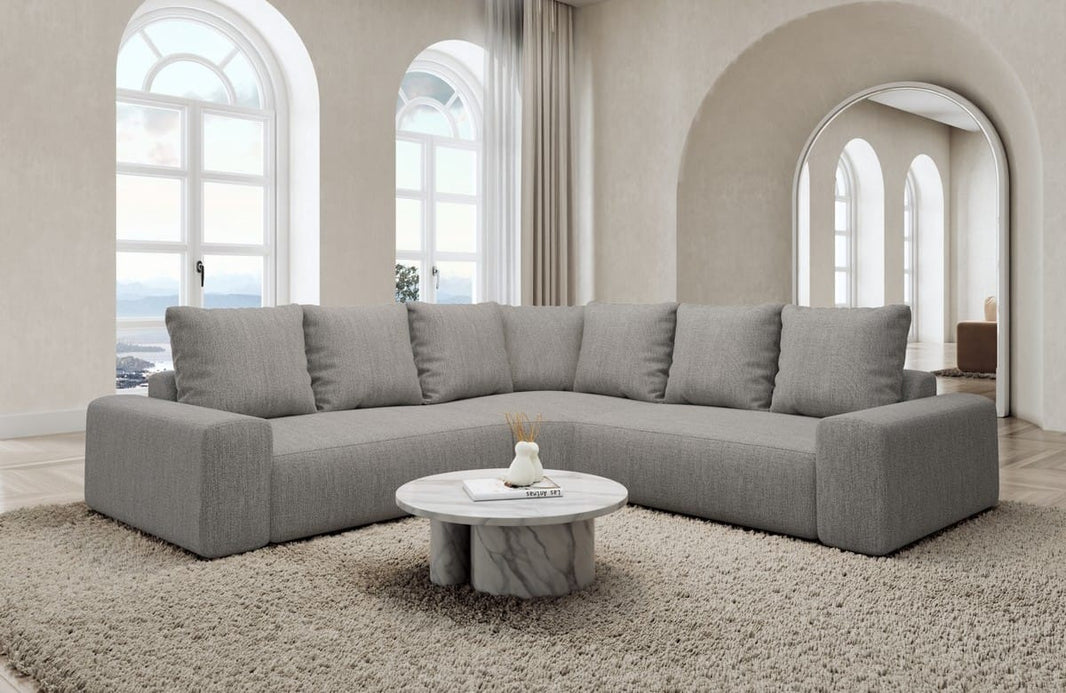 Couch Gomera L Form in Stoff