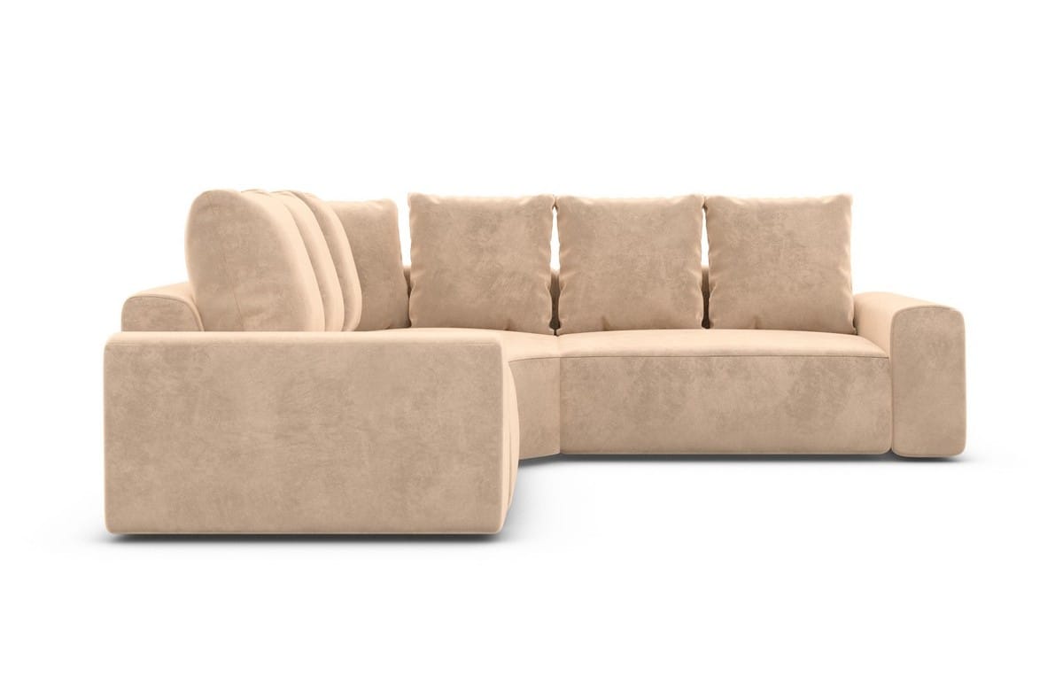 Couch Gomera L-Form in Stoff Beige