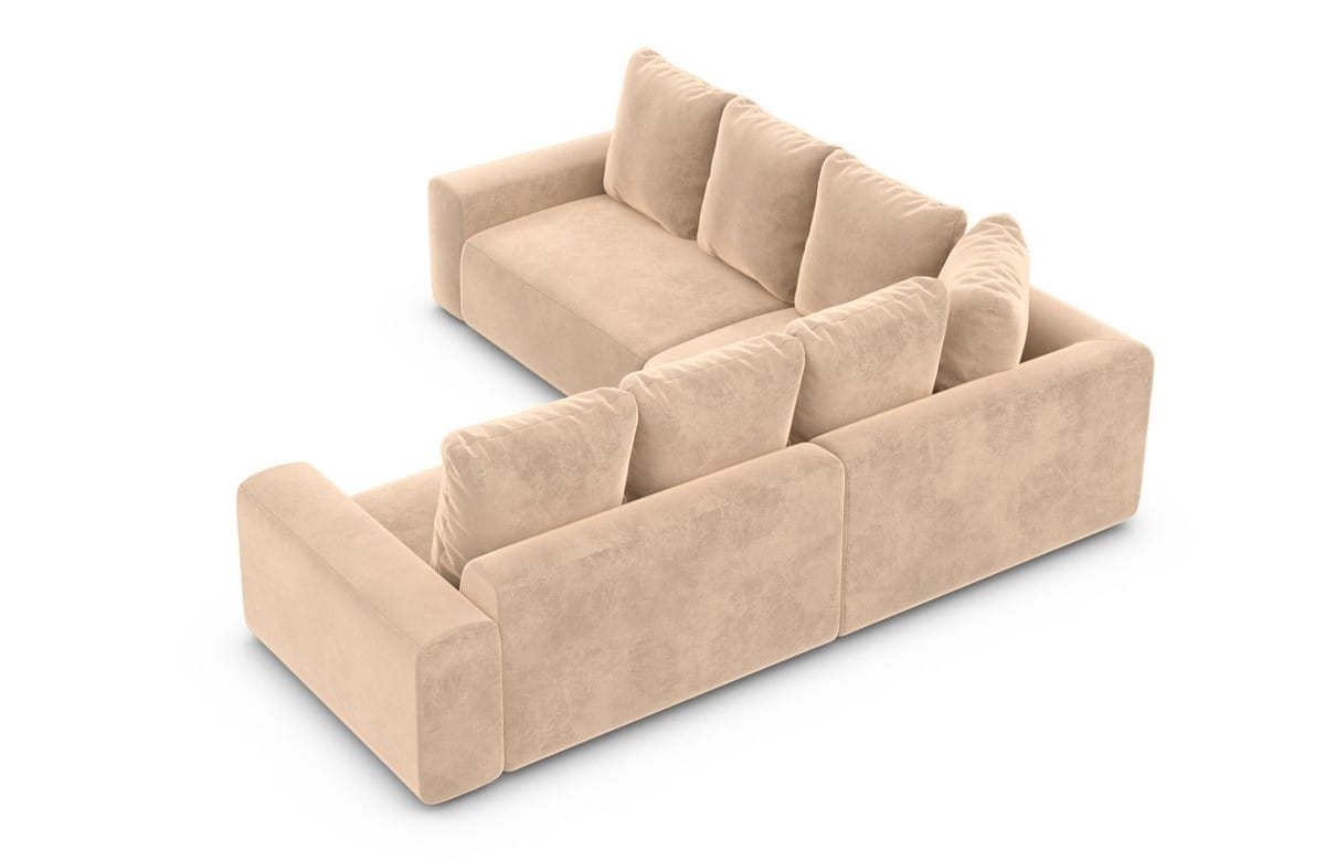 Couch Gomera L-Form in Stoff Beige