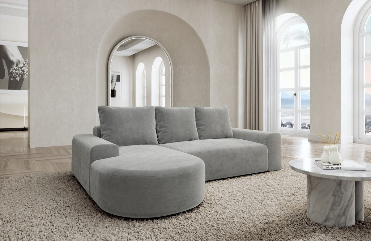 Stoff Ecksofa Gomera L-Form Kurz