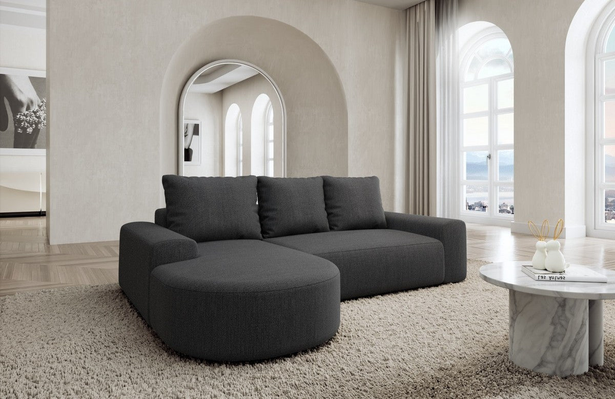 Stoff Ecksofa Gomera L-Form Kurz