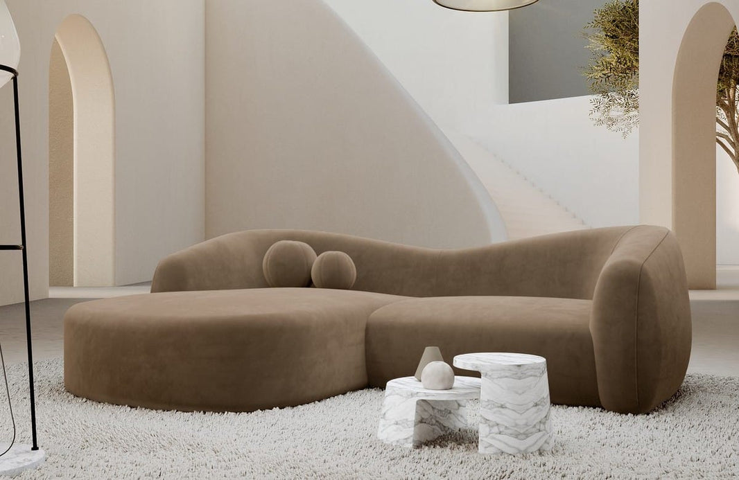 Ecksofa Murcia L-Form aus Stoff