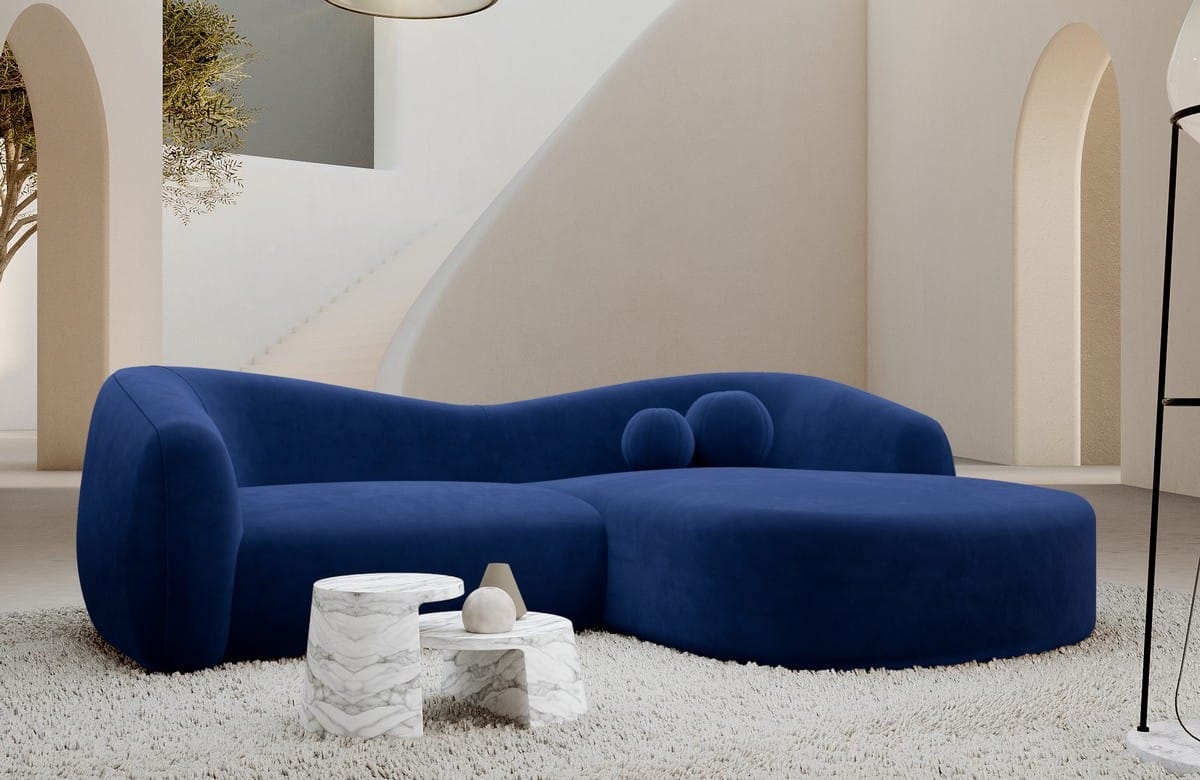 Stoff Ecksofa Murcia L-Form Kurz