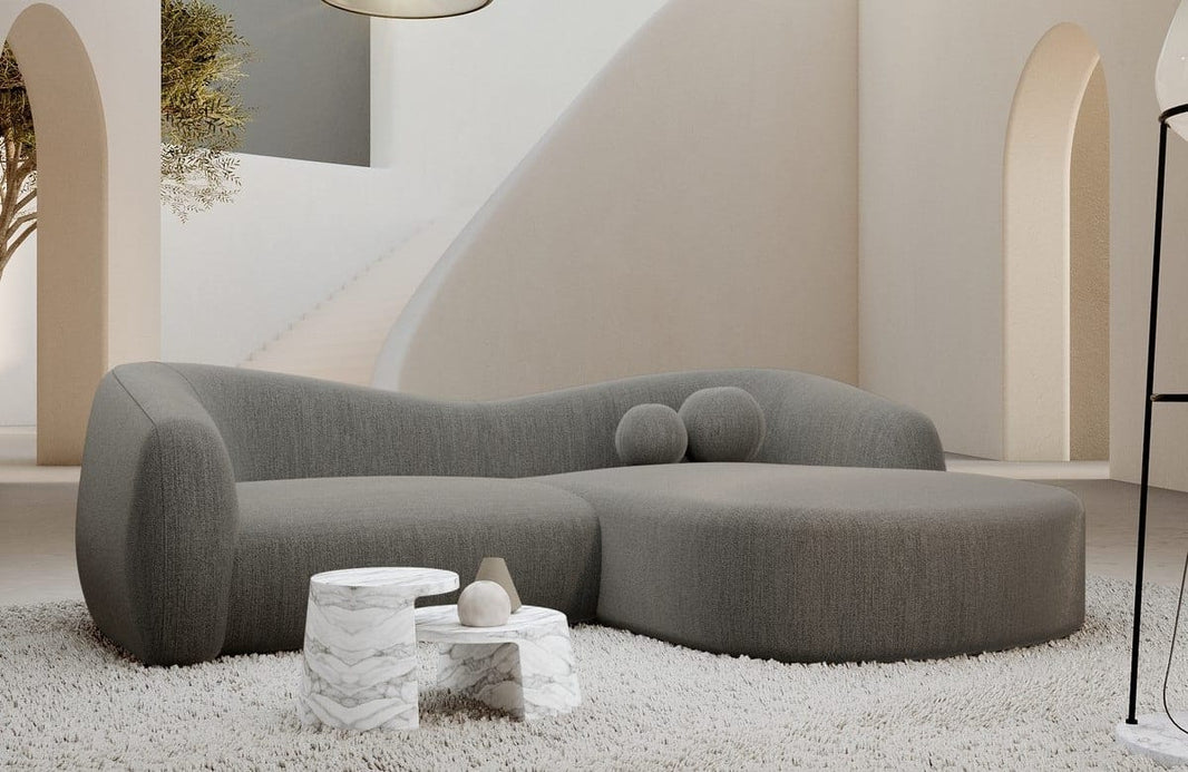 Ecksofa Murcia L Form aus Stoff