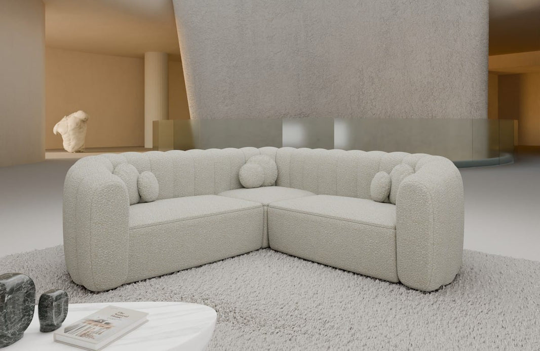 Stoff Ecksofa Almeria L-Form