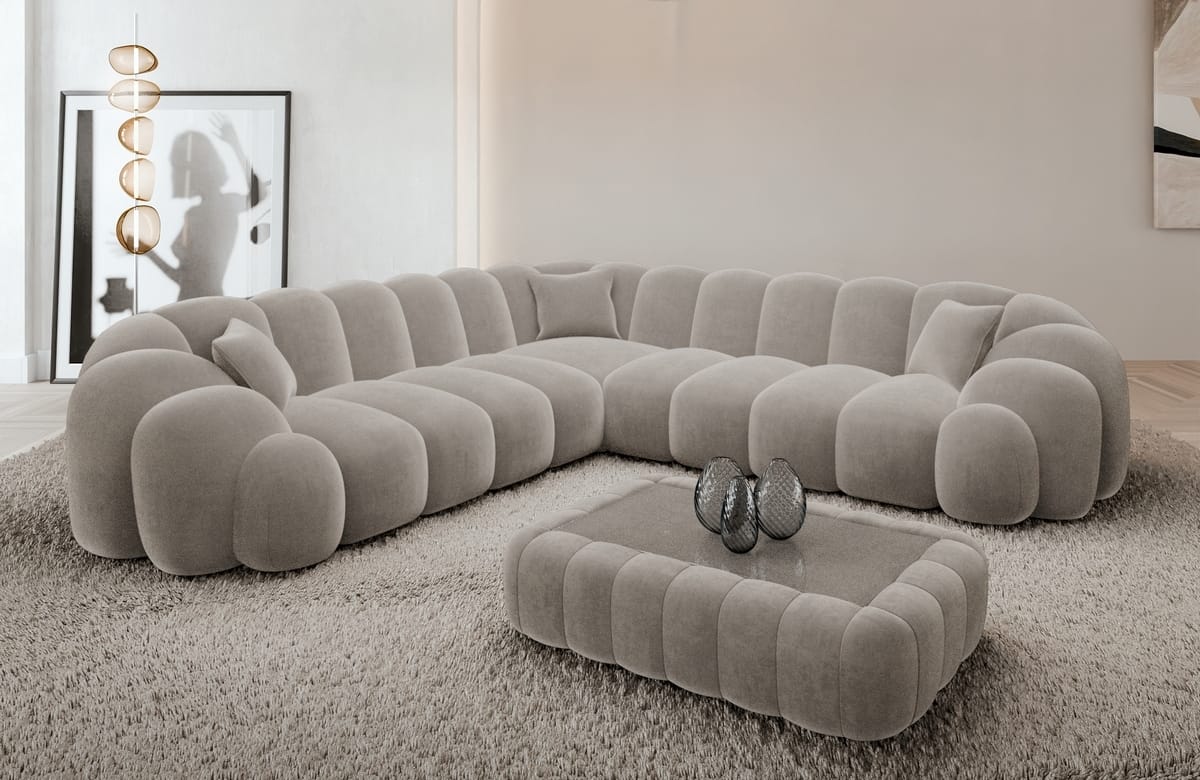 Ecksofa Rajada L-Form Stoff