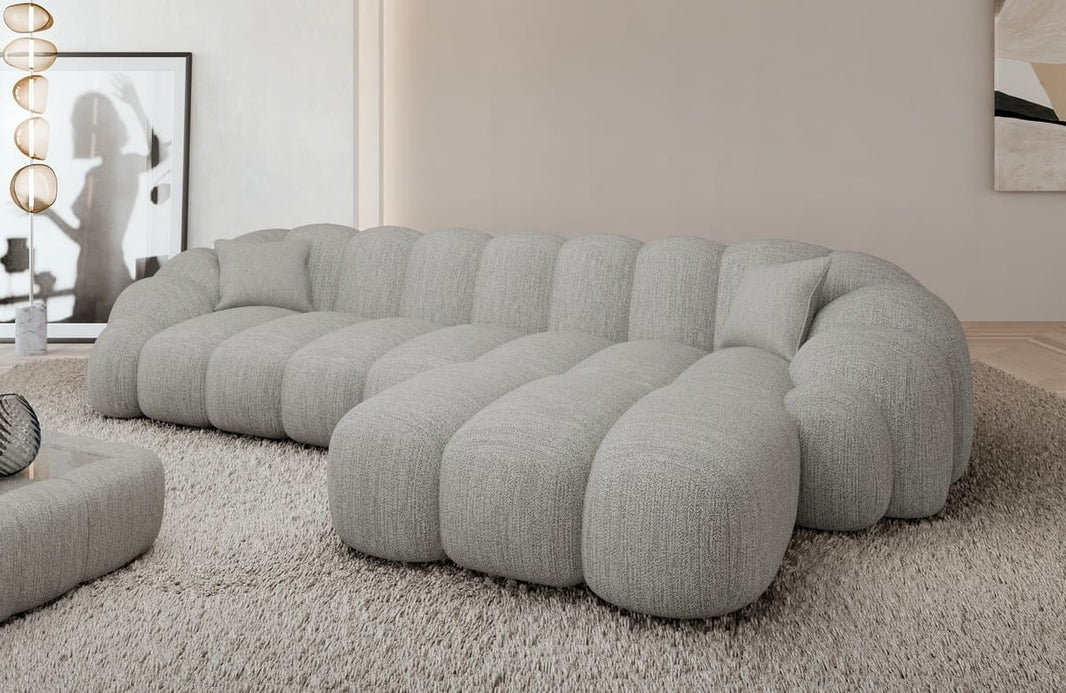 Couch Rajada L Form in Stoff
