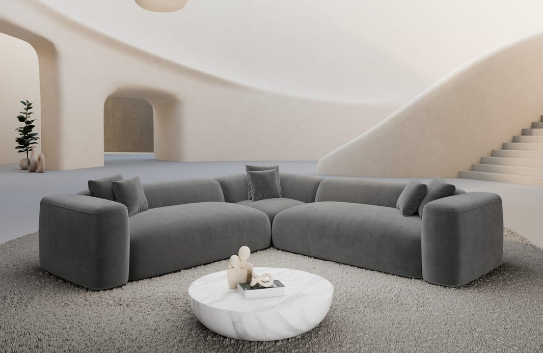 Stoff Ecksofa Alcudia L-Form