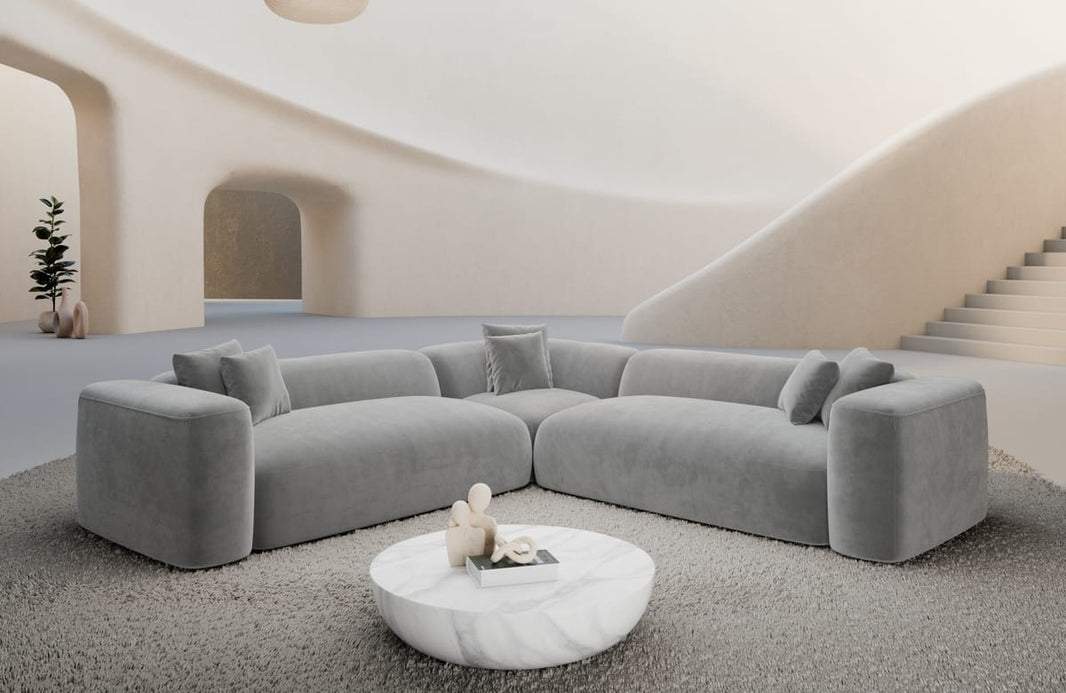 Stoff Ecksofa Alcudia L-Form