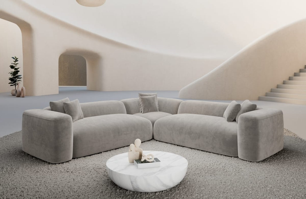 Stoff Ecksofa Alcudia L-Form