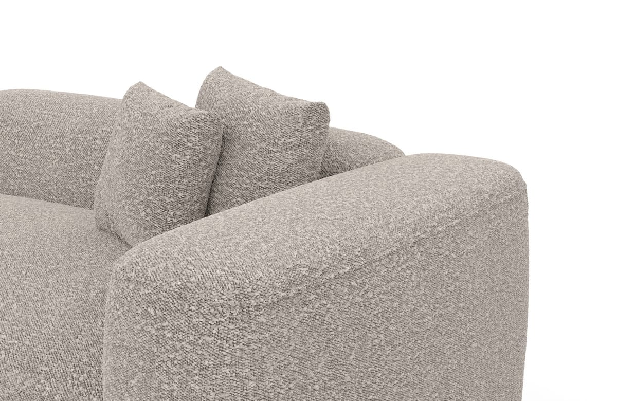 Stoff Ecksofa Alcudia L-Form Pearl