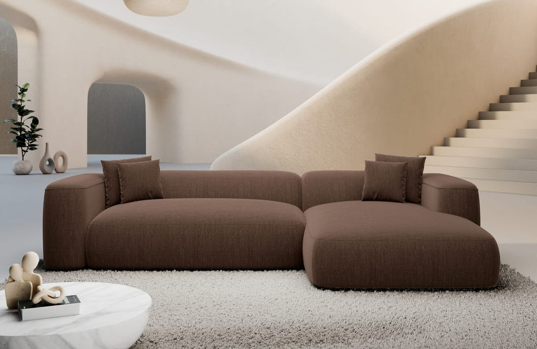 Couch Alcudia L-Form in Stoff