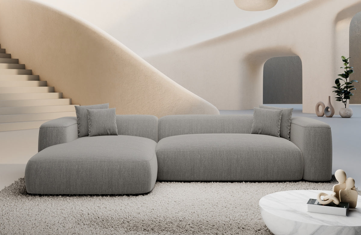 Eckcouch Alcudia L-Form Kurz Stoff