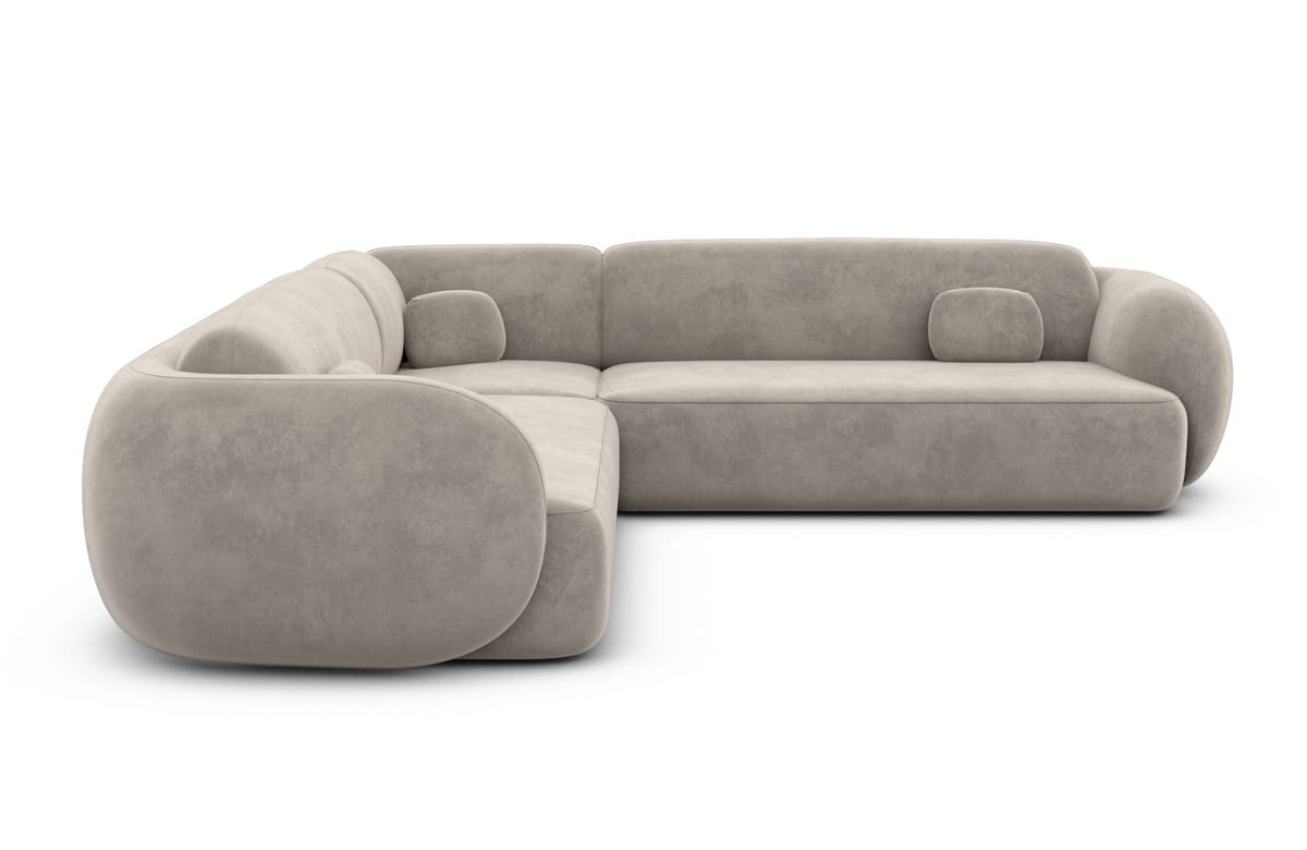 Couch Altea L-Form in Stoff Sand