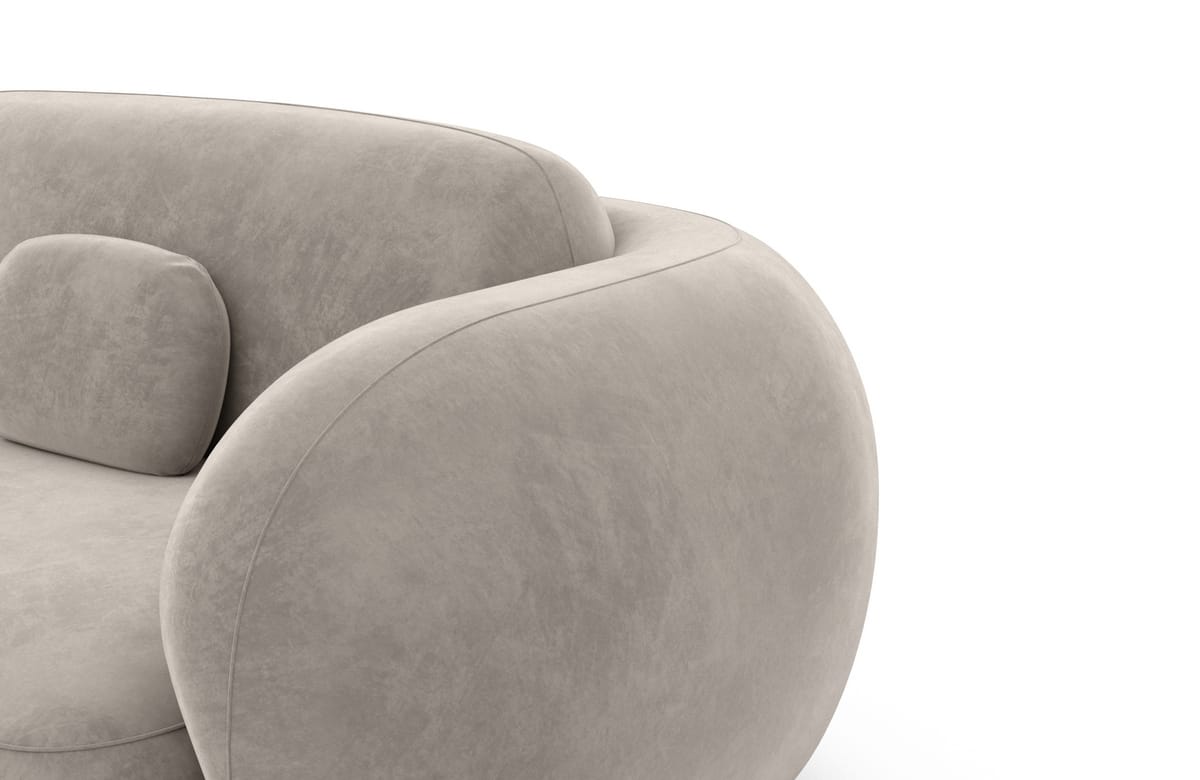 Couch Altea L-Form in Stoff Sand