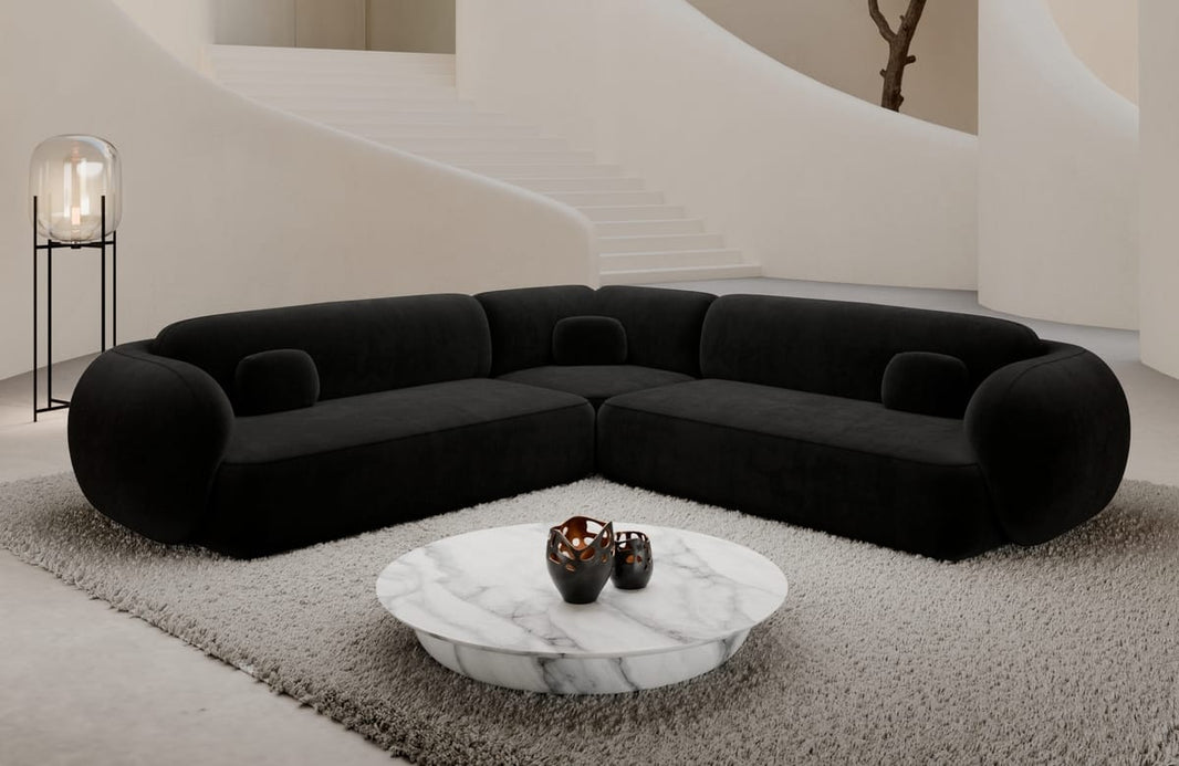 Couch Altea L-Form in Stoff
