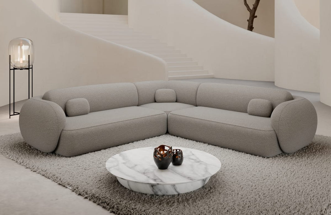 Couch Altea L-Form in Stoff