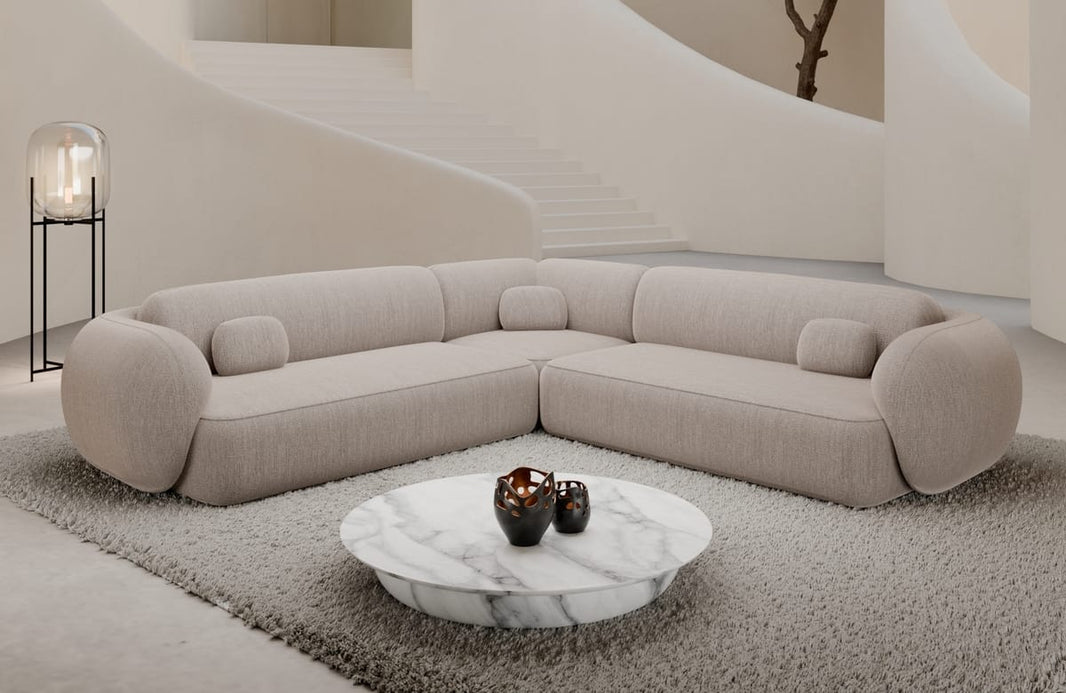 Couch Altea L-Form in Stoff