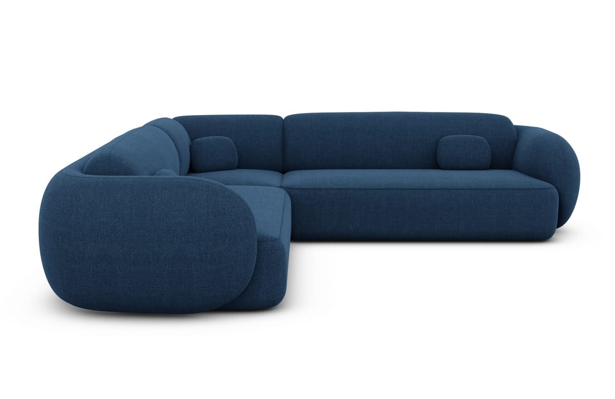 Couch Altea L-Form in Stoff Blau