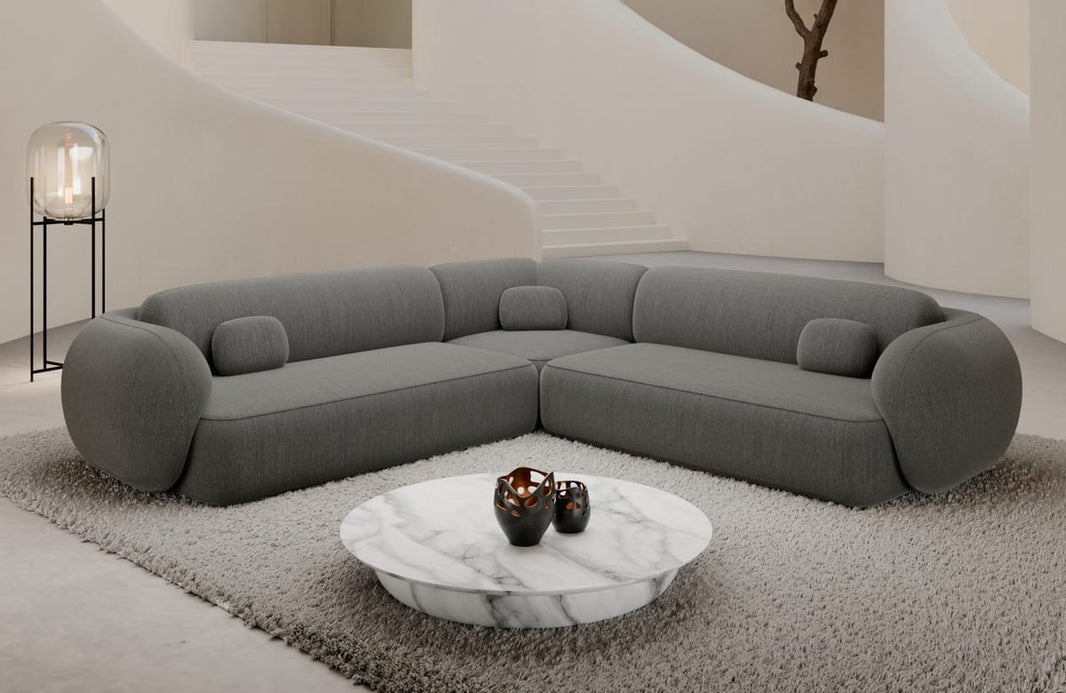Couch Altea L-Form in Stoff