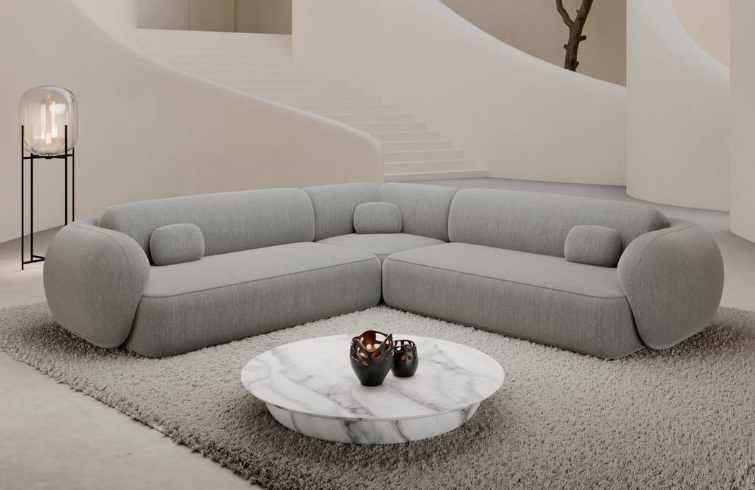 Couch Altea L-Form in Stoff