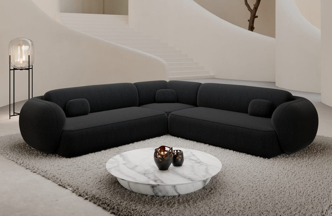 Couch Altea L-Form in Stoff