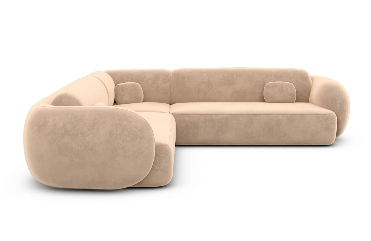 Couch Altea L-Form in Stoff Beige