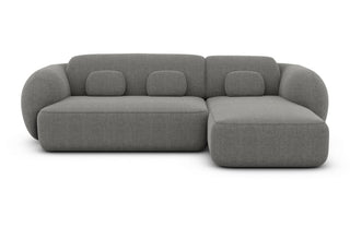 Ecksofa Altea L-Form aus Stoff Dunkelgrau
