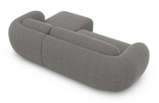Ecksofa Altea L-Form aus Stoff Dunkelgrau