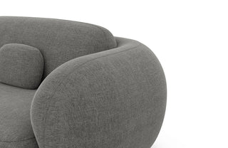 Ecksofa Altea L-Form aus Stoff Dunkelgrau