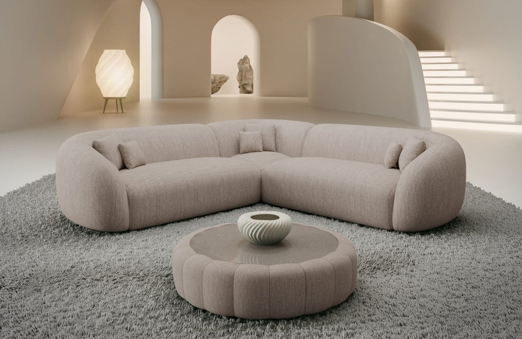 Stoff Ecksofa Sorelia L-Form