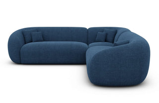 Stoff Ecksofa Sorelia L-Form Blau
