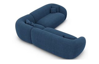 Stoff Ecksofa Sorelia L-Form Blau