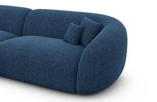 Stoff Ecksofa Sorelia L-Form Blau