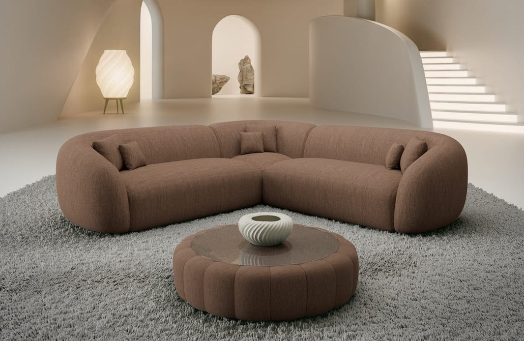 Stoff Ecksofa Sorelia L-Form