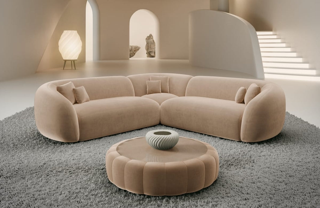 Stoff Ecksofa Sorelia L-Form