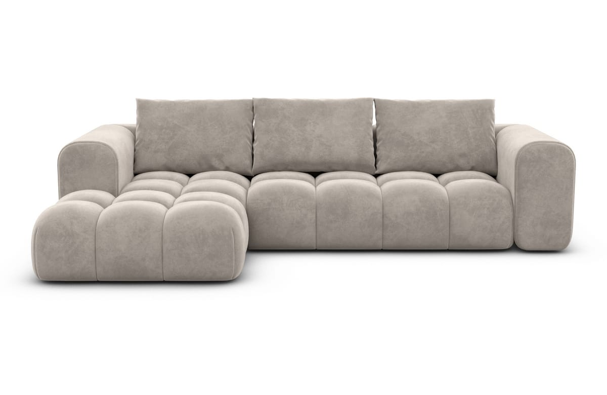Stoff Ecksofa Casaluna L-Form Sand