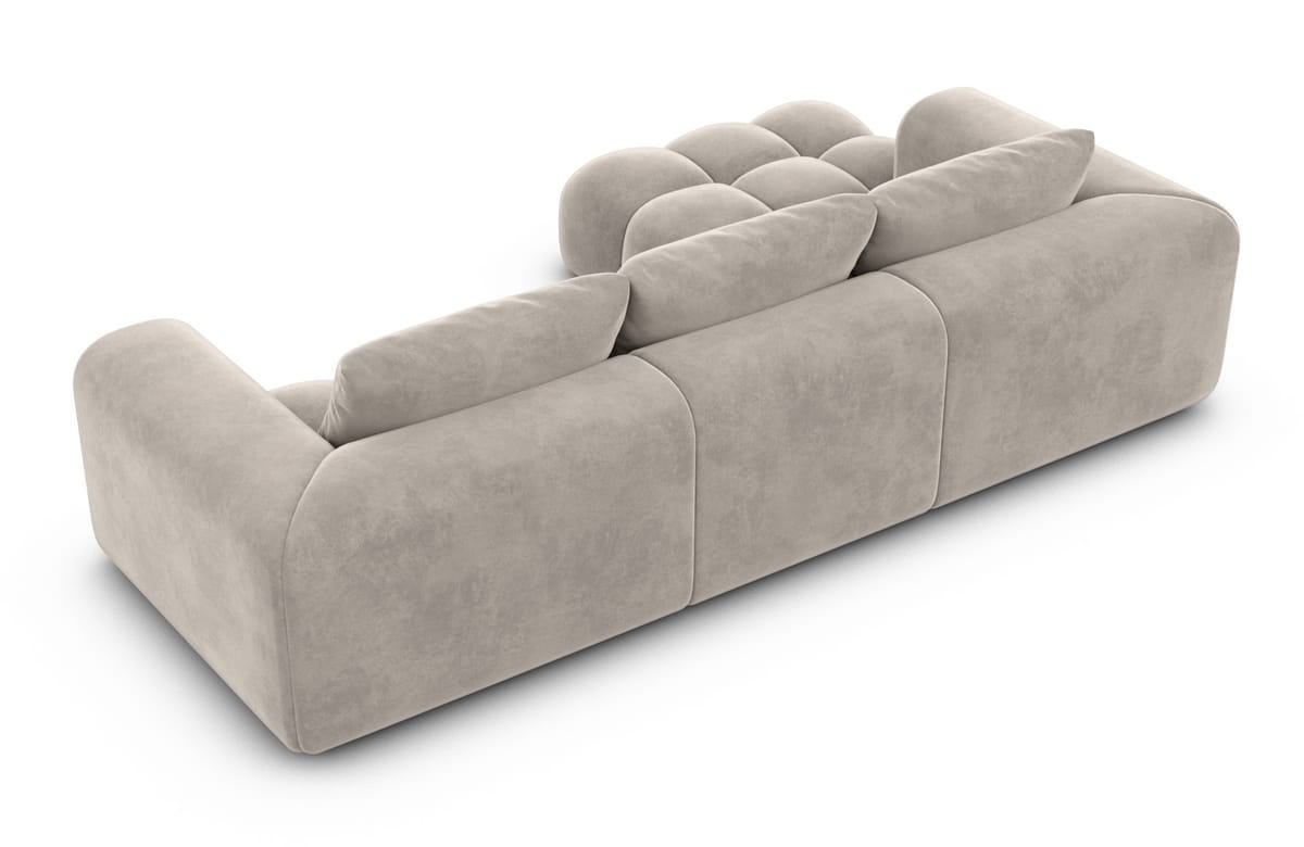 Stoff Ecksofa Casaluna L-Form Sand