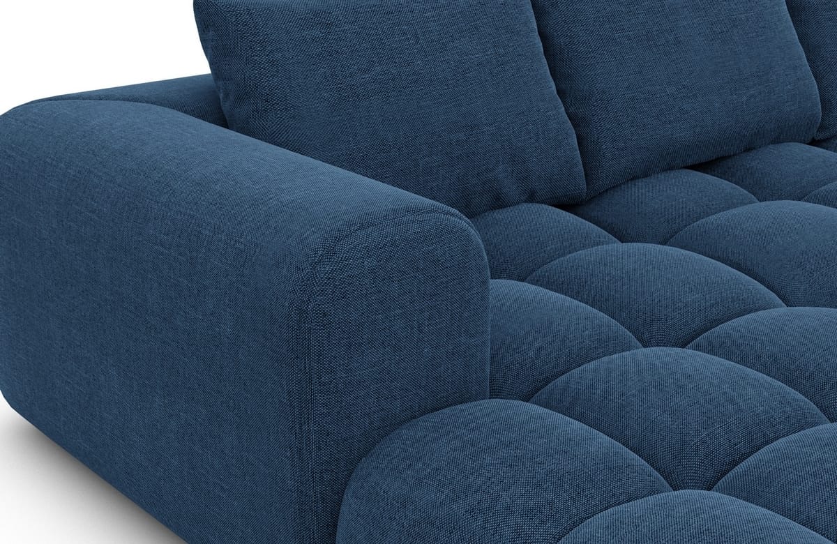 Stoff Ecksofa Casaluna L-Form Blau
