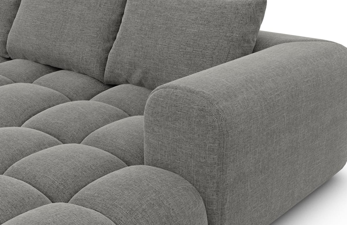 Stoff Ecksofa Casaluna L-Form Dunkelgrau
