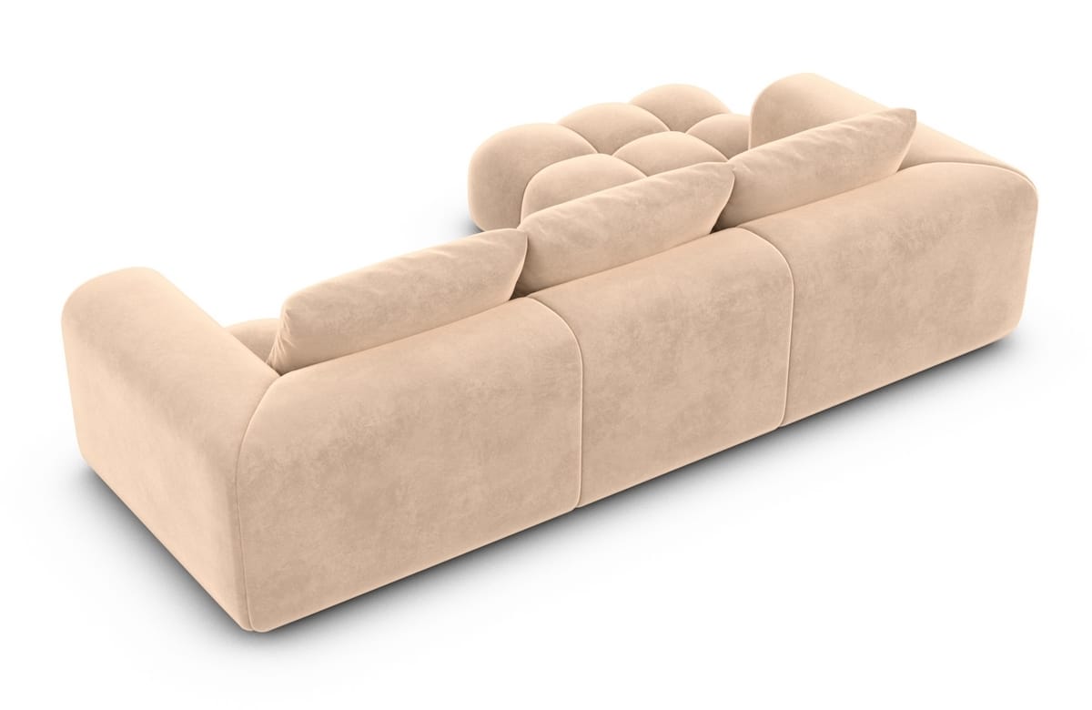 Stoff Ecksofa Casaluna L-Form Beige