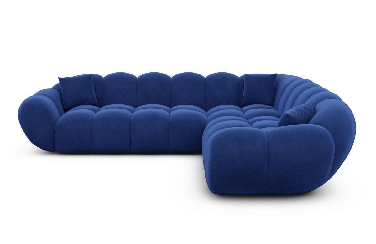Ecksofa Maleron L Form Dunkelblau