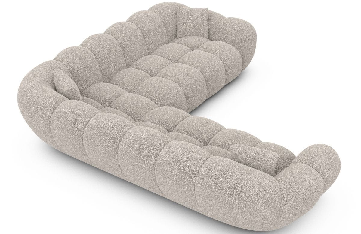 Ecksofa Maleron L Form Pearl