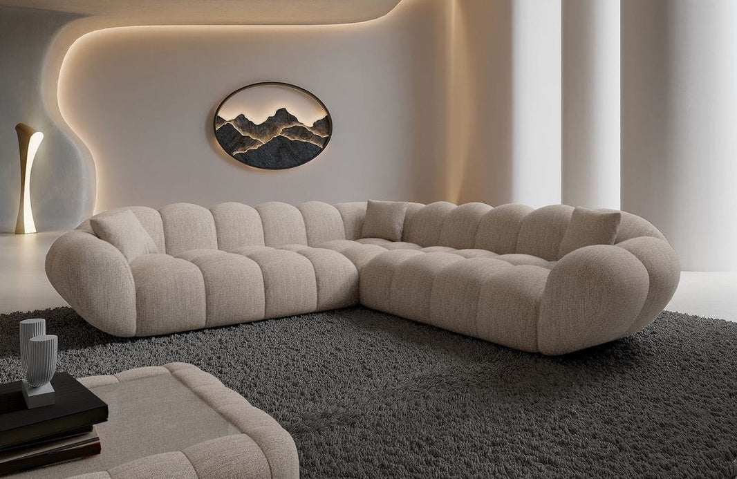 Stoff Ecksofa Maleron L-Form