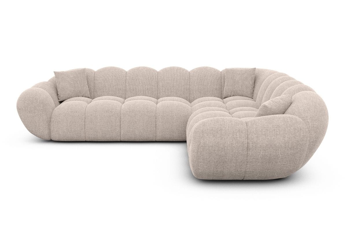 Ecksofa Maleron L Form Beige