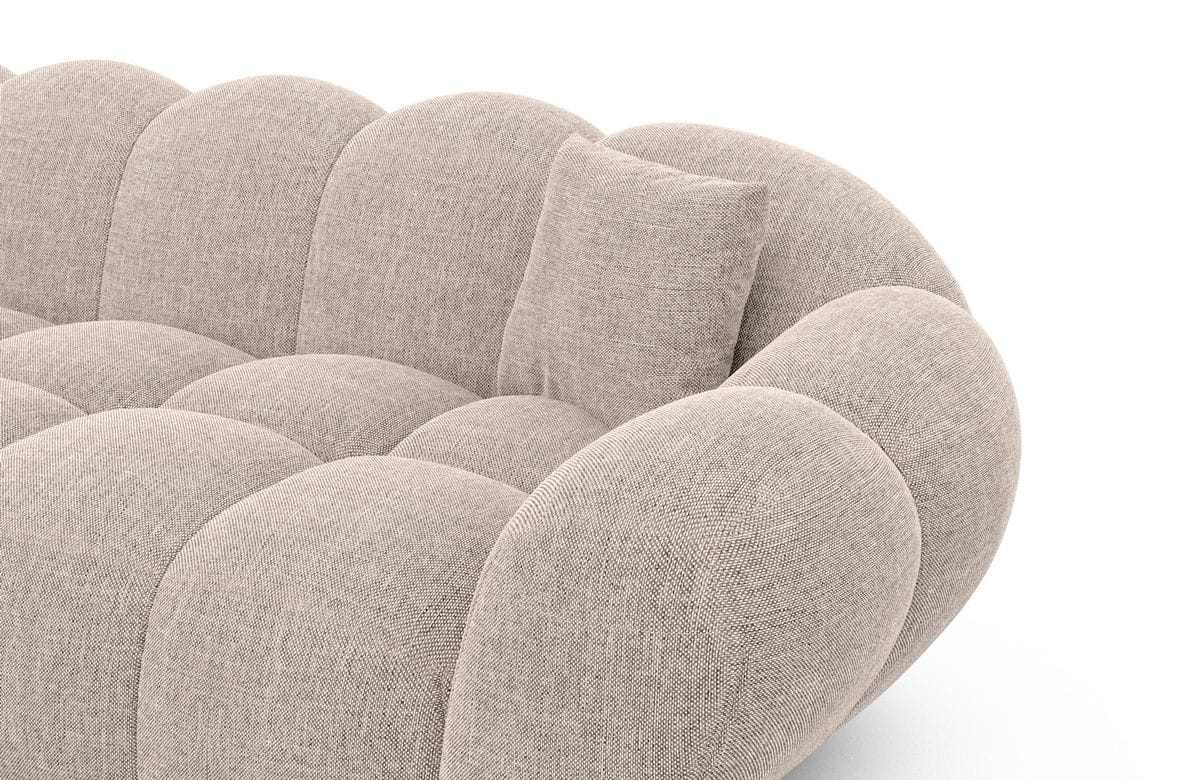 Ecksofa Maleron L Form Beige