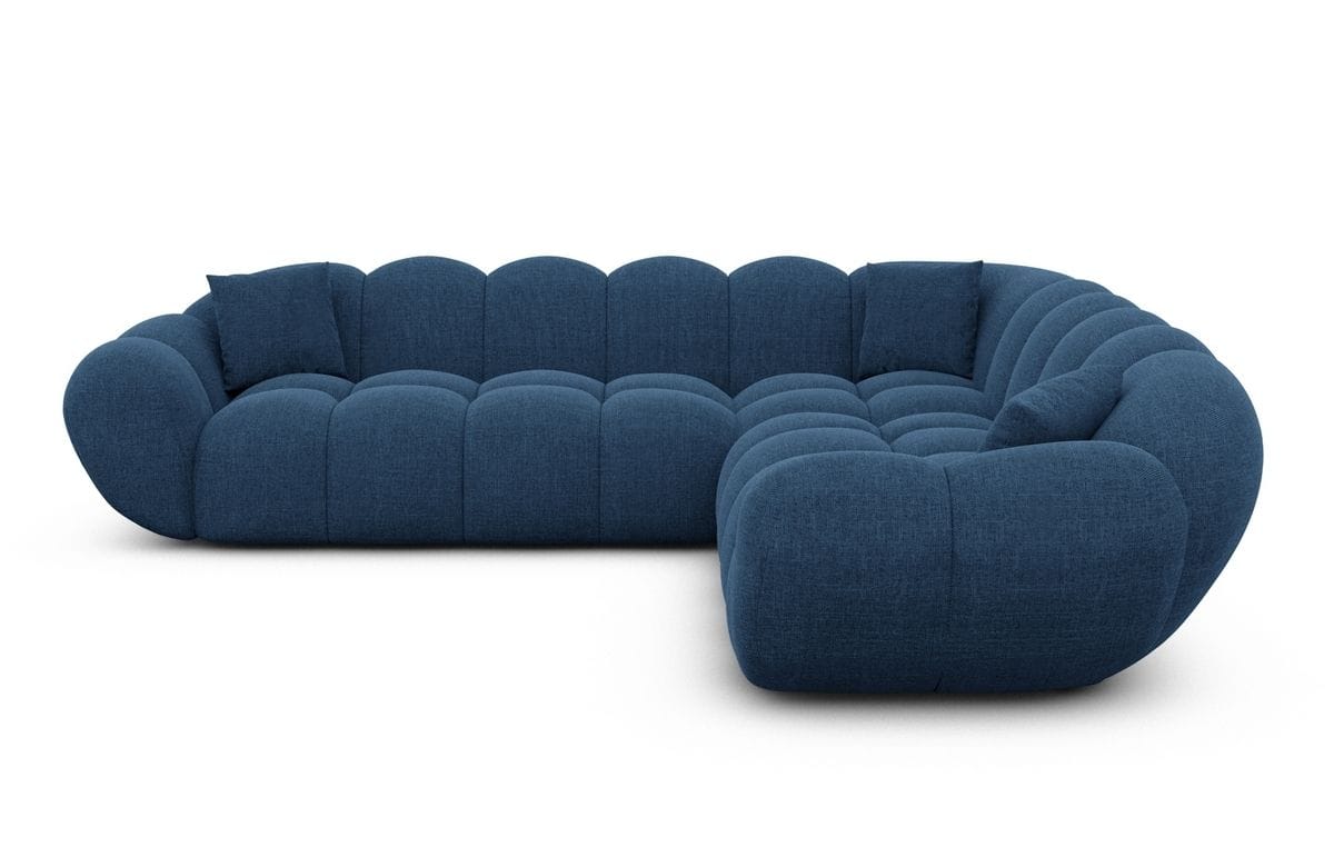 Ecksofa Maleron L Form Blau