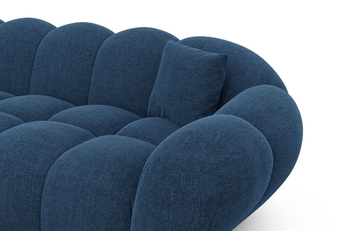 Ecksofa Maleron L Form Blau