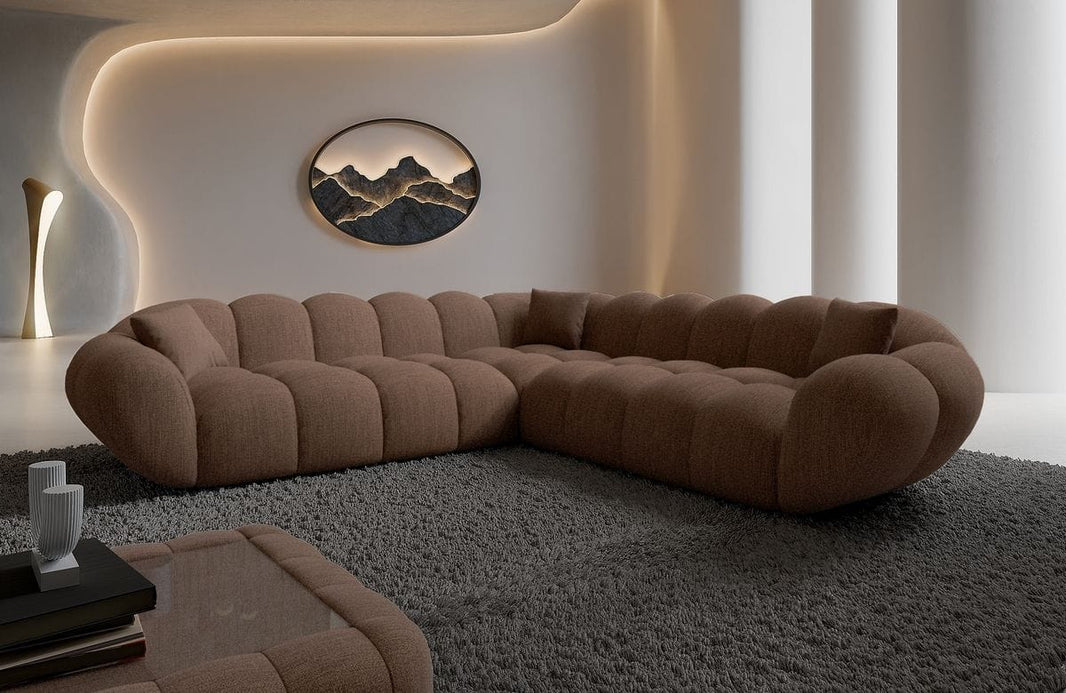Stoff Ecksofa Maleron L-Form